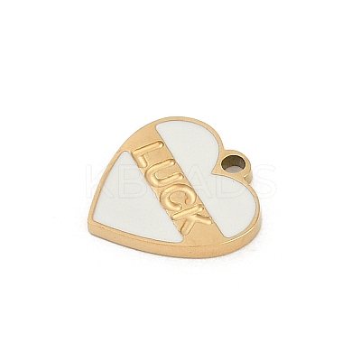 304 Stainless Steel Enamel Charms STAS-I325-045G-1