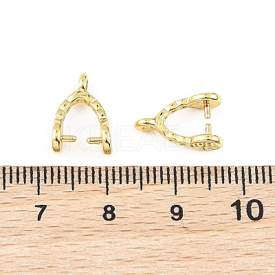 SHEGRACE Brass Ice Pick Pinch Bails XGRQ1R712-358G-1