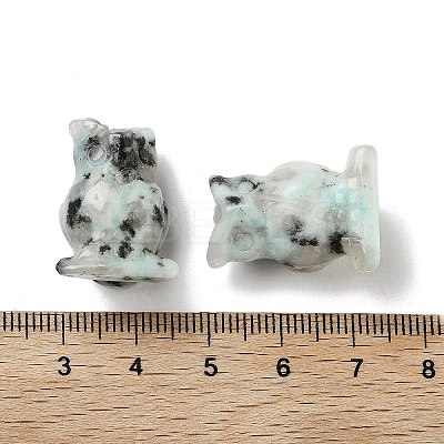 Natural Sesame Jasper Carved Figurines DJEW-L023-G16-1