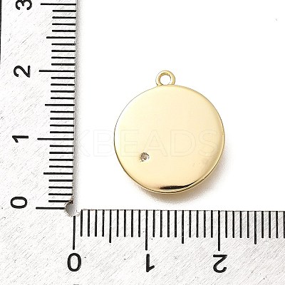 Brass Micro Pave Cubic Zirconia Pendants LS-KK-Q035-16A-G-1