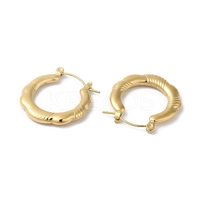 Rack Plating 304 Stainless Hoop Earrings for Women EJEW-Z026-37G-1