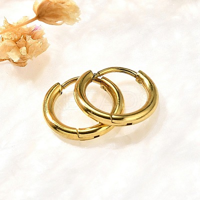304 Stainless Steel Hoop Earrings for Women EJEW-M068-15K-G-1