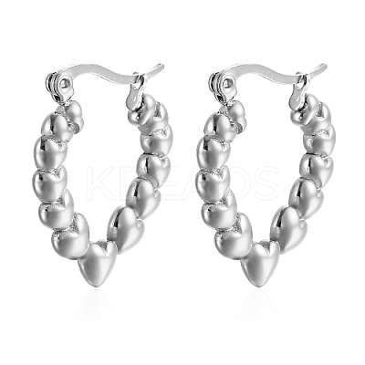 304 Stainless Steel Hoop Earrings PC3613-01-1
