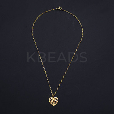 201 Stainless Steel Pendant Necklaces LS-NJEW-S105-JN564-40-2-1
