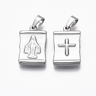 Non-Tarnish 304 Stainless Steel Pendants X-STAS-R112-002-1