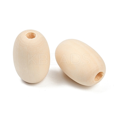 Wood European Beads WOOD-F017-04-1