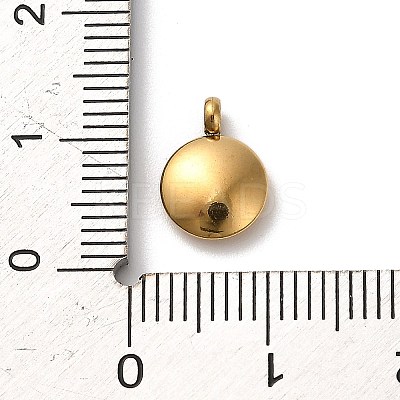 304 Stainless Steel Black Enamel Charms STAS-R009-01G-F-1