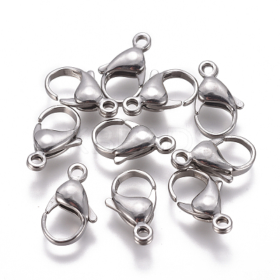 Non-Tarnish 304 Stainless Steel Lobster Claw Clasps LS-STAS-F224-04P-1