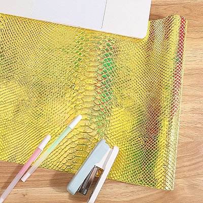 Laser PU Leather Fabric DIY-WH20032-57J-1
