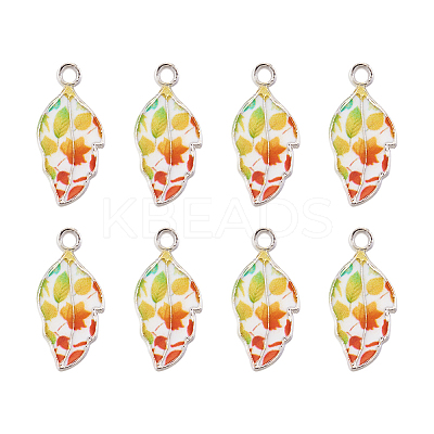 Alloy Enamel Pendants PALLOY-TAC0009-25P-A-1