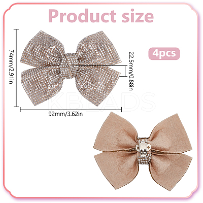 4Pcs Rhinestone Shoe Buckle Clips FIND-FG0003-13B-1