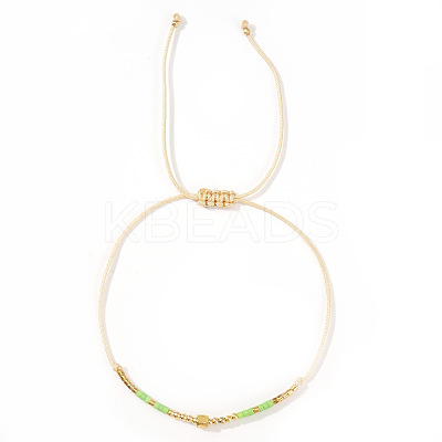 Glass Seed Bead Braided Bracelets for Women AW0420-4-1