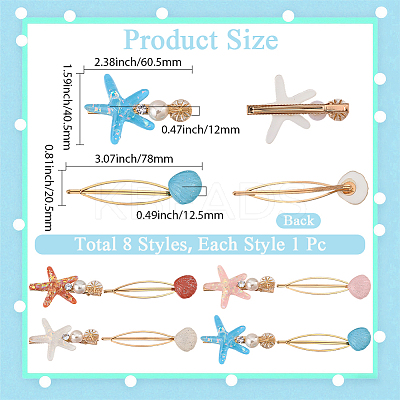 4 Bags 4 Colors Snap Hair Clips PHAR-CY0001-03-1
