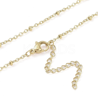 304 Stainless Steel Pendant Necklaces NJEW-H029-02G-C-1