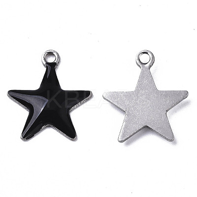 201 Stainless Steel Enamel Charms STAS-N088-14A-1