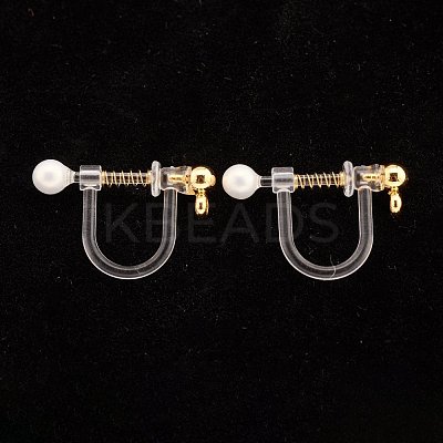 304 Stainless Steel Clip-on Earring Findings STAS-G247-02G-1
