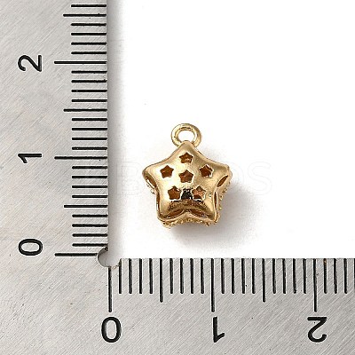 Brass Micro Pave Cubic Zirconia Pendants KK-F865-19G-1