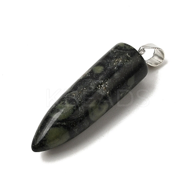 Natural Kambaba Jasper Pointed Pendants G-F820-12I-1