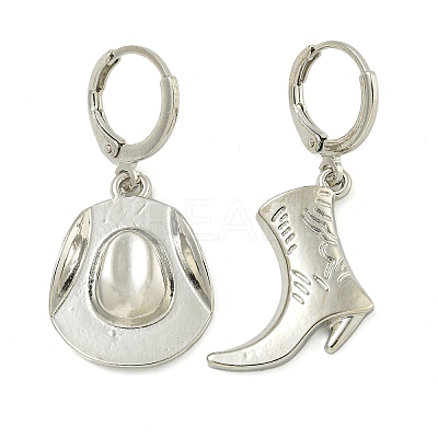 Alloy Hoop Earrings for Women EJEW-Z069-01P-1