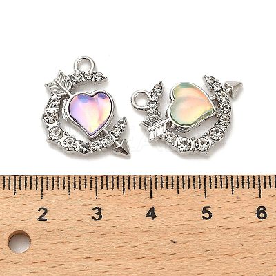 Platinum Alloy Glass Pendants FIND-Z068-03P-1