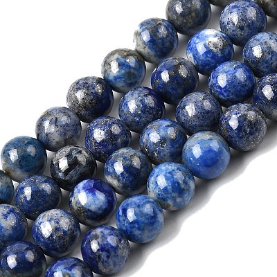 Natural Lapis Lazuli Beads Strands G-G344-A09-8mm-1