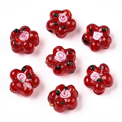 Handmade Lampwork Beads Strands LAMP-D015-08L-1
