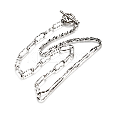 Non-Tarnish 304 Stainless Steel Chain Necklaces NJEW-JN02767-1