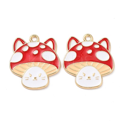 Rack Plating Alloy Enamel Pendants ENAM-Q449-09G-1