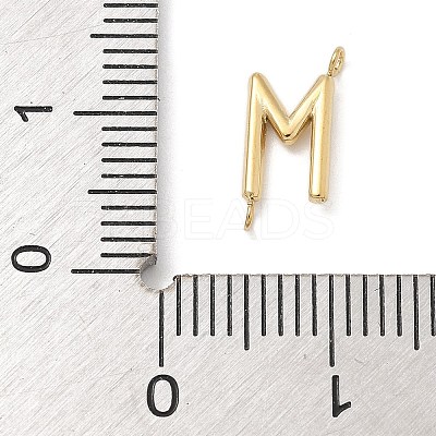 304 Stainless Steel Letter Connector Charms STAS-M108-01G-13-1
