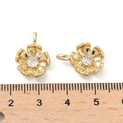 Brass Micro Pave Cubic Zirconia Pendants LS-KK-L260-07G-1