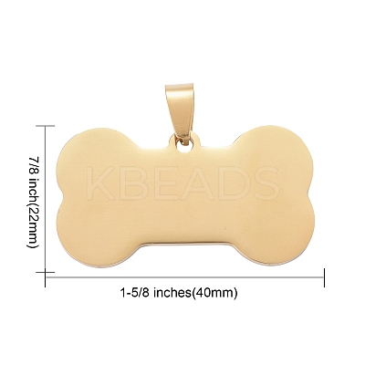 Ion Plating(IP) 304 Stainless Steel Pendants STAS-I140-07B-G-1