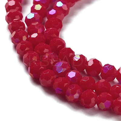 Opaque Glass Beads Strands EGLA-A035-P4mm-L16-1