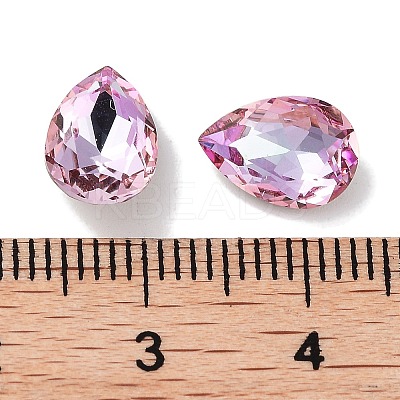 Glass Rhinestone Cabochons RGLA-G020-06B-D123-1