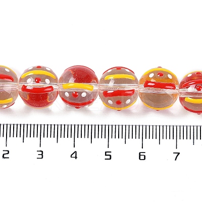 Transparent Glass Enamel Beads GLAA-B021-03-1