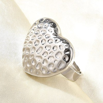 304 Stainless Steel Adjustable Finger Ring RJEW-H244-05P-1