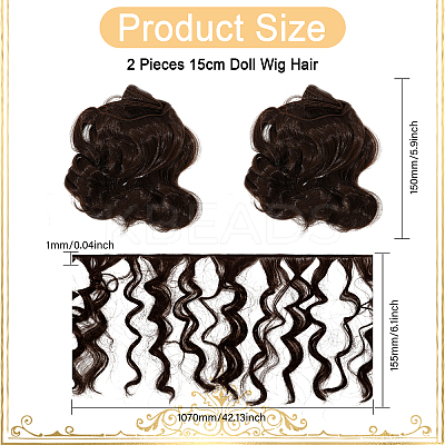 PP Hair Doll Wig Hair DIY-WH0349-395A-01-1