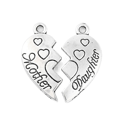 Tibetan Style Alloy Split Pendants X-TIBE-Q050-200AS-LF-1