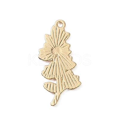 Light Gold Plated Alloy Enamel Pendants ENAM-D065-01KCG-05-1