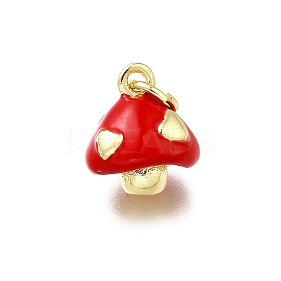 Brass Enamel Charms KK-K400-29G-03-1