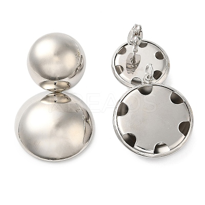Brass Stud Earrings for Women EJEW-B057-06P-1