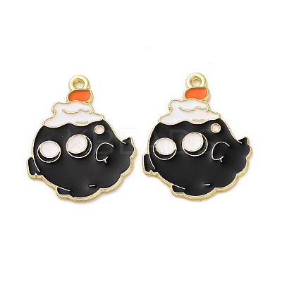 Halloween Alloy Enamel Pendants STAS-I354-01G-C01-1