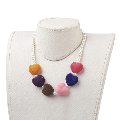 Glass Pearl Beads Jewelry Sets SJEW-JS00982-1