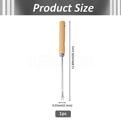 430 Stainless Steel Root Picker AJEW-WH0270-310-1
