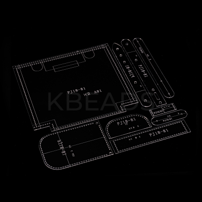 DIY Leather Shoulder Bag Acrylic Template TOOL-L007-06-1
