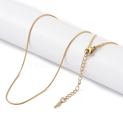 Ion Plating(IP) 201 Stainless Steel Chain Necklaces NJEW-P309-26B-G-1