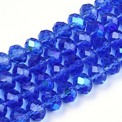 Electroplate Glass Beads Strands EGLA-A034-T1mm-L26-1
