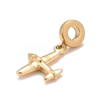 304 Stainless Steel European Dangle Charms STAS-I194-21G-1
