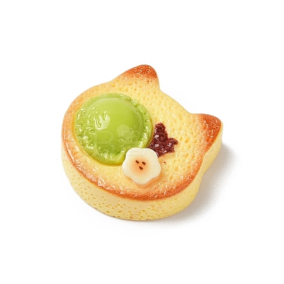 Cute Opaque Resin Cabochons RESI-G106-02E-1