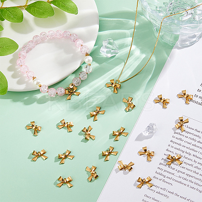 24Pcs Ion Plating(IP) 304 Stainless Steel Charms STAS-DC0016-83-1