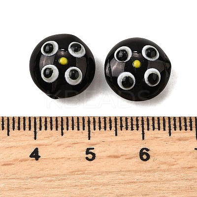 Transparent Glass Enamel Beads LAMP-S079-01A-1